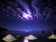 Kargi Bay by night