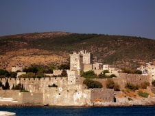 Departing view of Bodrum Castle